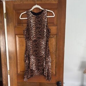 Leopard Print Sleeveless Dress
